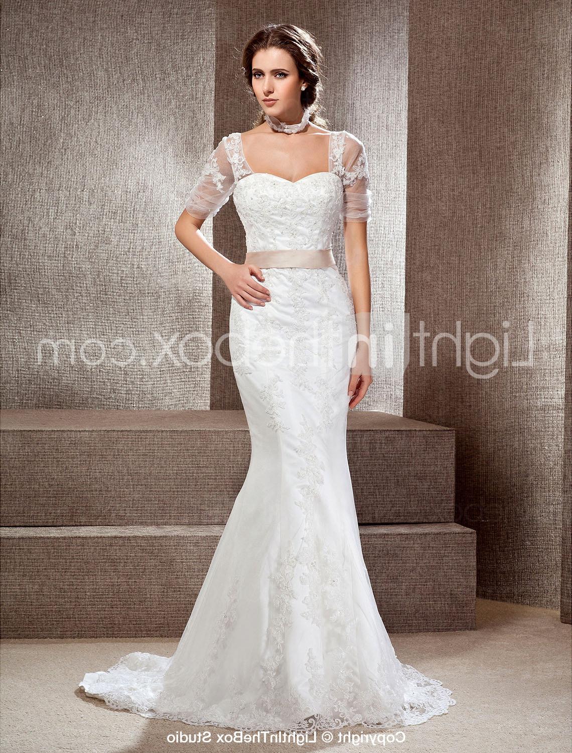 Satin Lace Wedding Dress