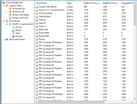 Console de gestion d'impression - Outils d'administration