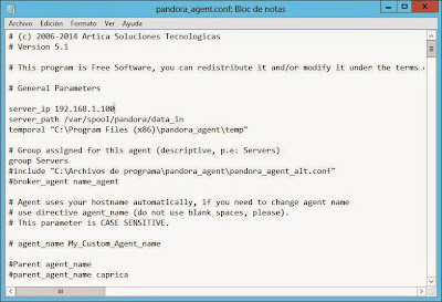 Instalar agente de software Pandora FMS en host con Windows Server 2012