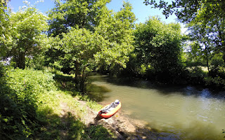 Embarquement à Gasny.