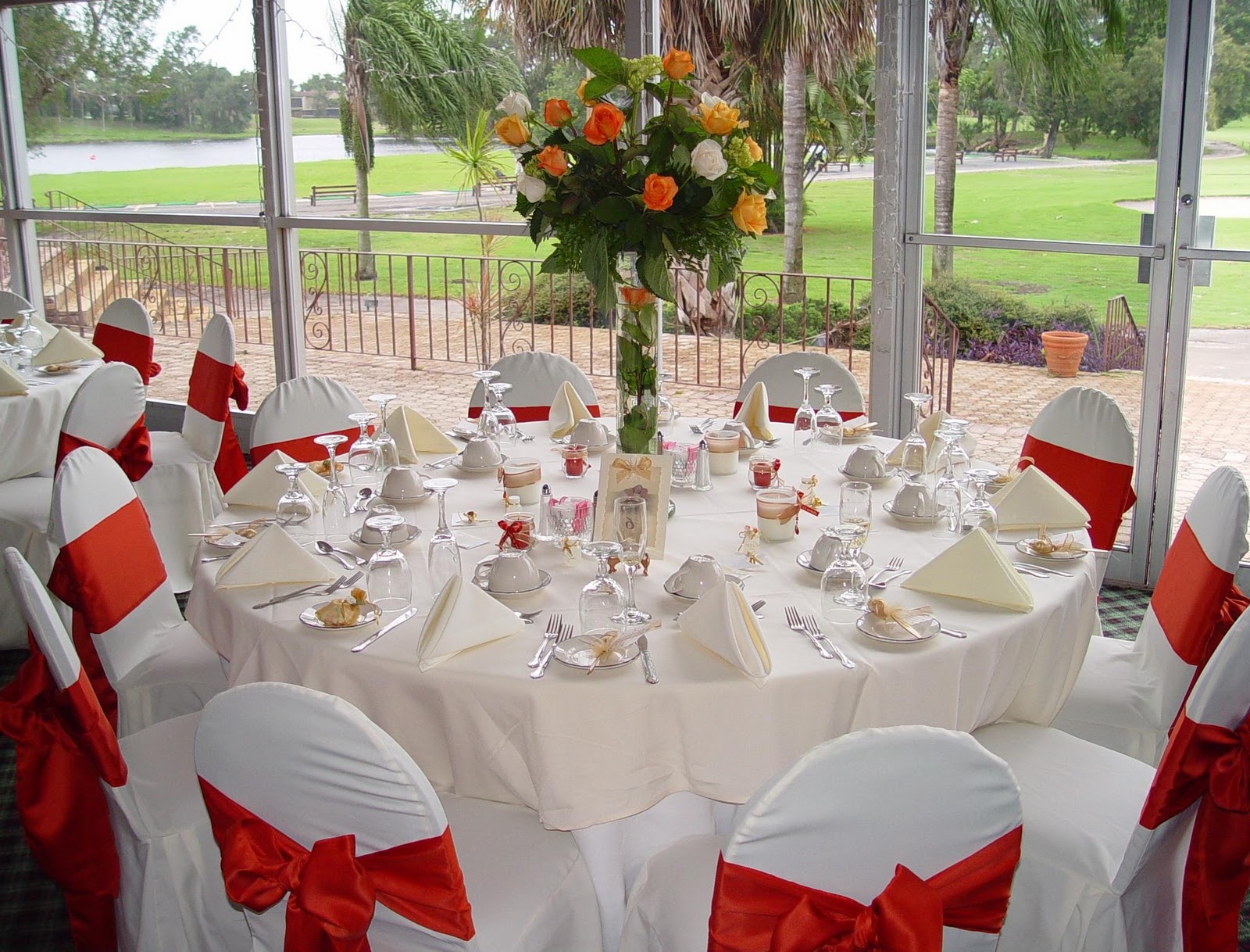 wedding reception table