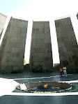 The Eternal Flame, Tsitsinakaberd Armenian Genocide Memorial, Yerevan, Armenia.