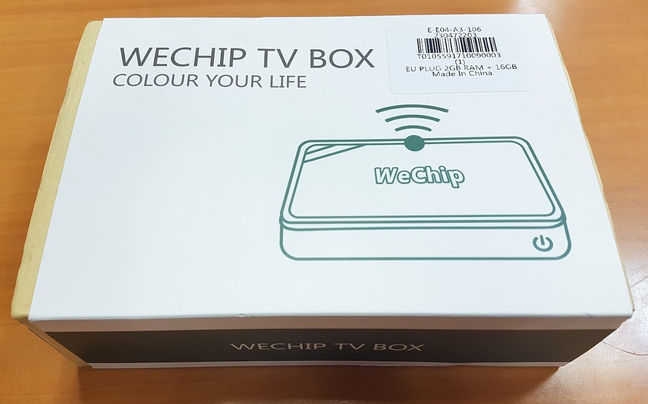 [REVIEW] TV Box WeChip V8 - Amlogic S905W 2/16GB - Android N