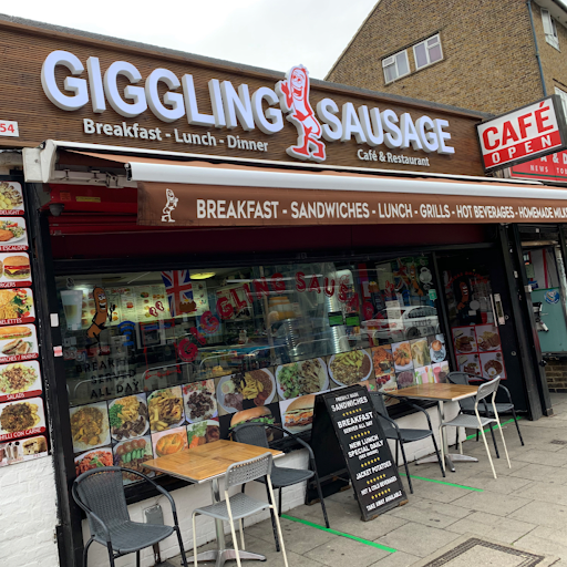 Giggling Sausage Cafe&restaurant logo