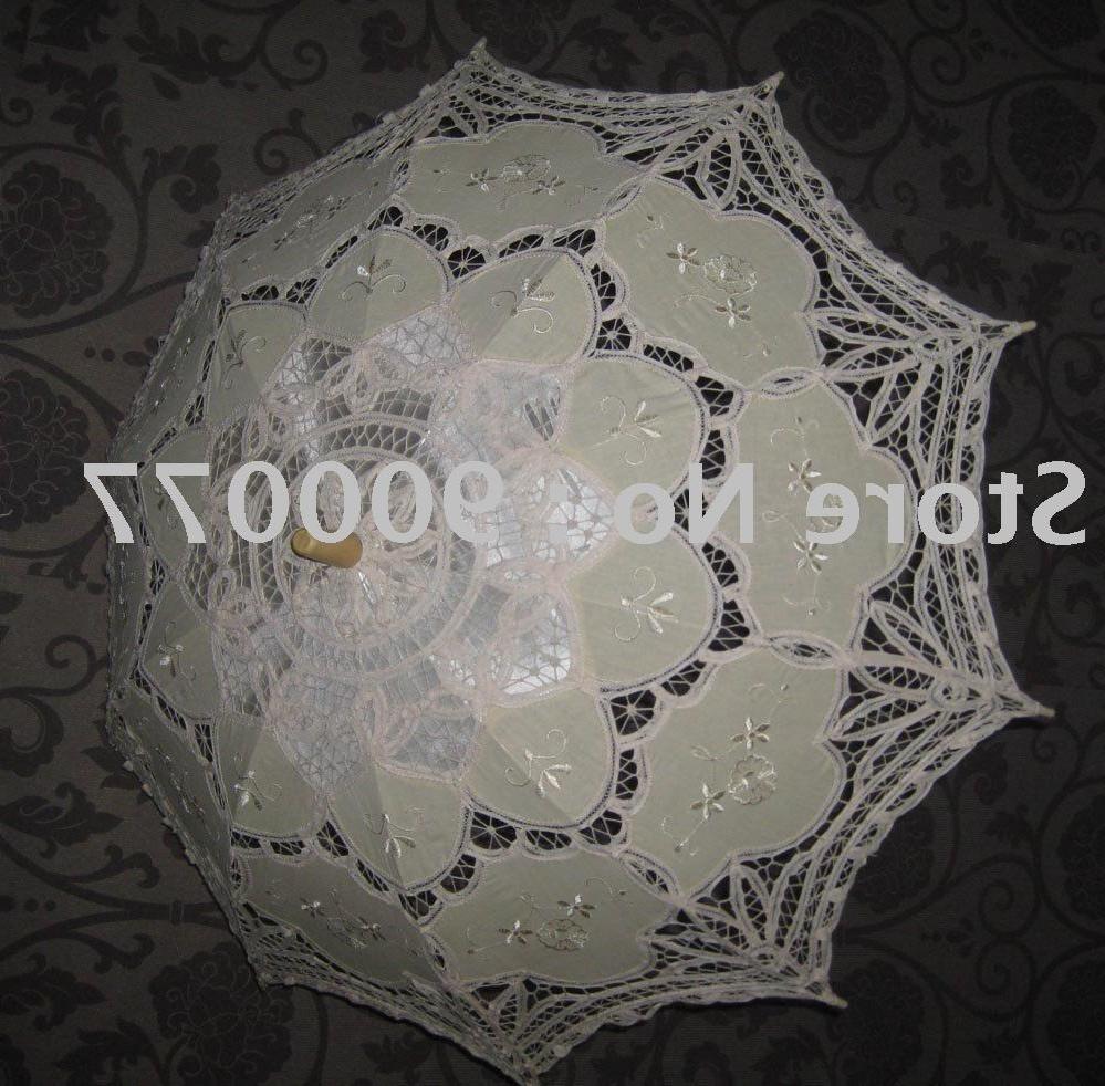 Wholesale 100 cotton yarn handmade craft lace wedding parasol