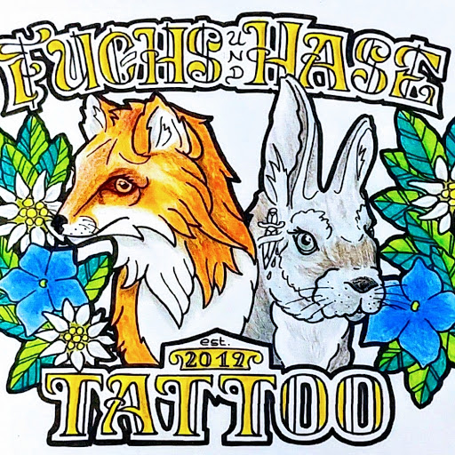 Fuchs und Hase Tattoo logo