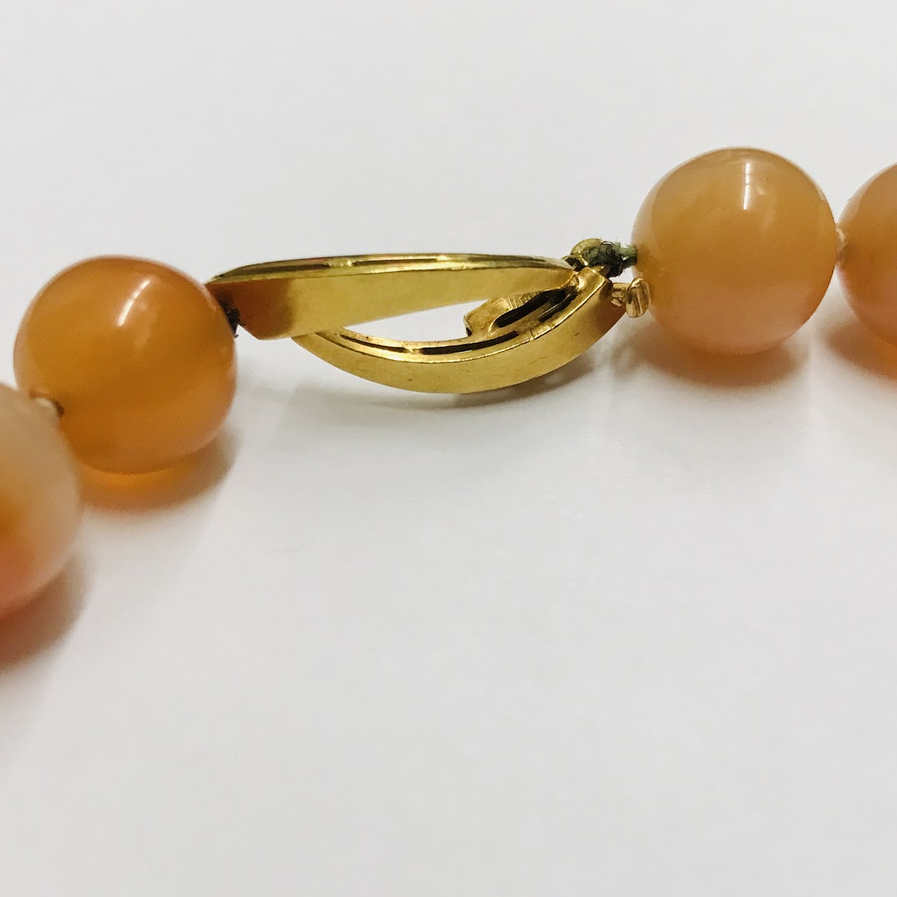 Carnelian & 18K Gold Beaded Necklace