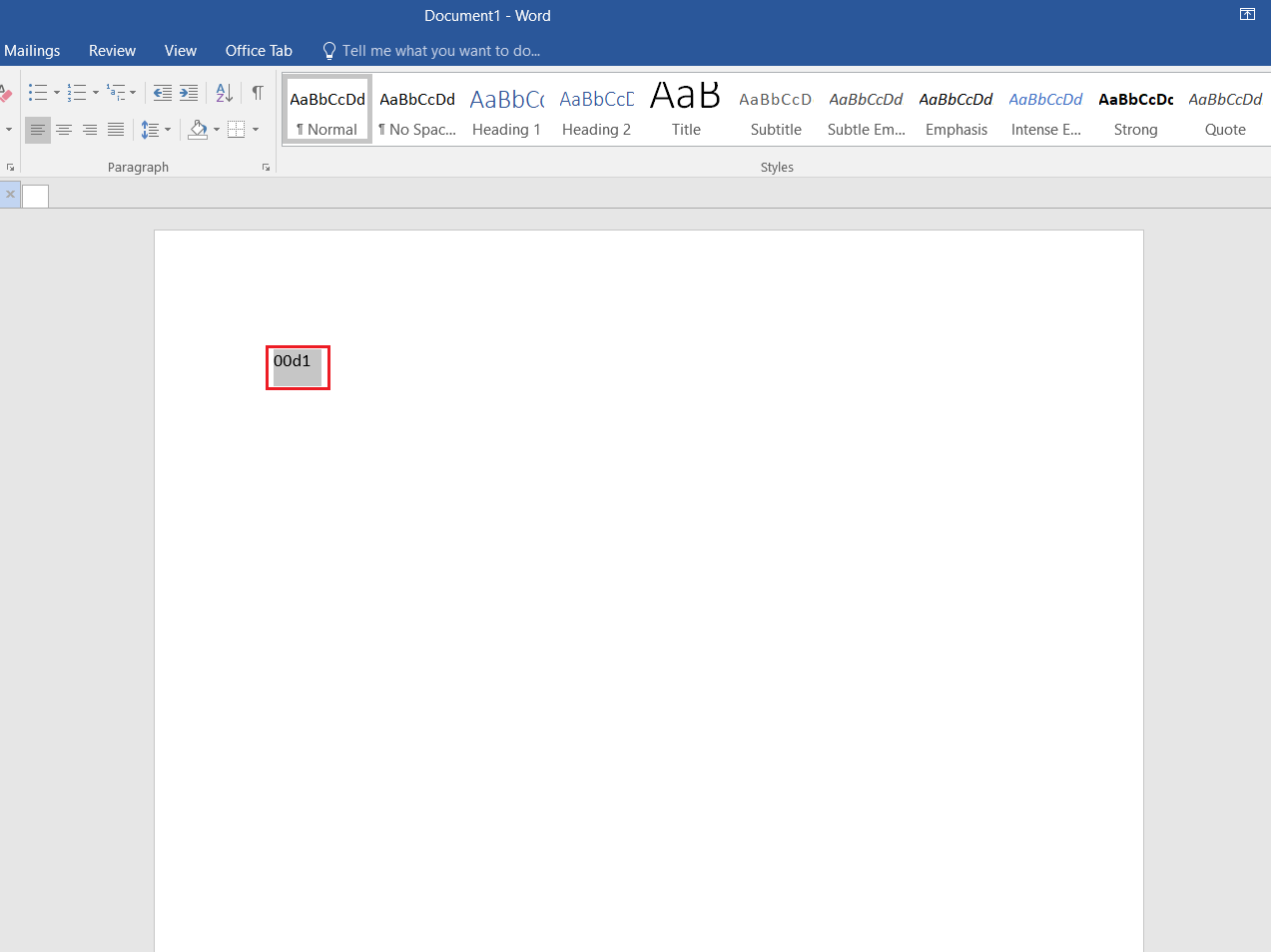 เลือก 00d1 แล้วกด Alt ด้วยปุ่ม X พร้อมกันในแป้นพิมพ์ ms word  วิธีพิมพ์ n ด้วย Tilde Alt Code