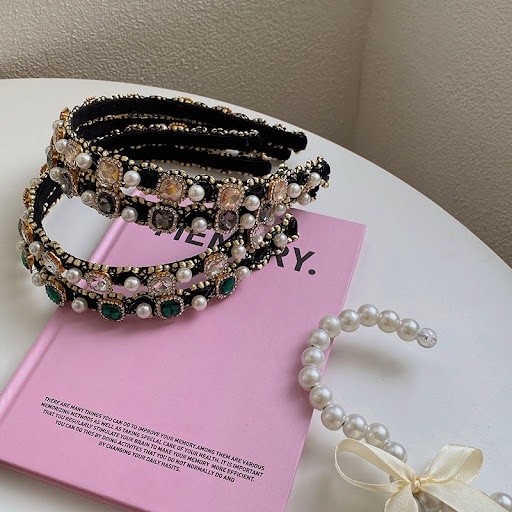 Title 2, Baroque Full Diamond Pearl Thin Edges High-grad...