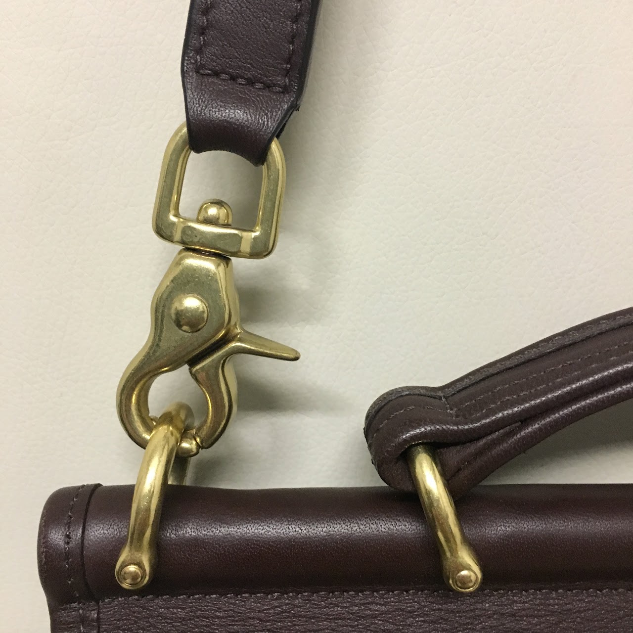 Coach Chocolate Side Saddle Bag