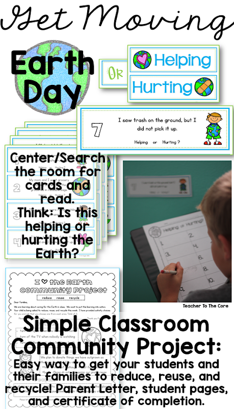 Earth Day is is a prime time to to teach 1st and 2nd graders how powerful they are. They can help to heal our planet. They can reduce, reuse, and recycle like a super hero. They can become planet protectors.  Art activities and literacy resources make it easy on the teacher- just print and teach!