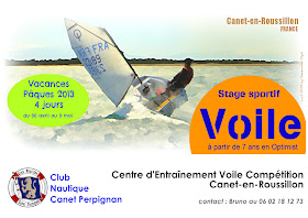 Voile Stage Optimist Canet-en-Roussillon enfants 7_ans