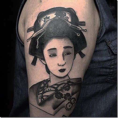 geisha_tradicional_y_monocromatica