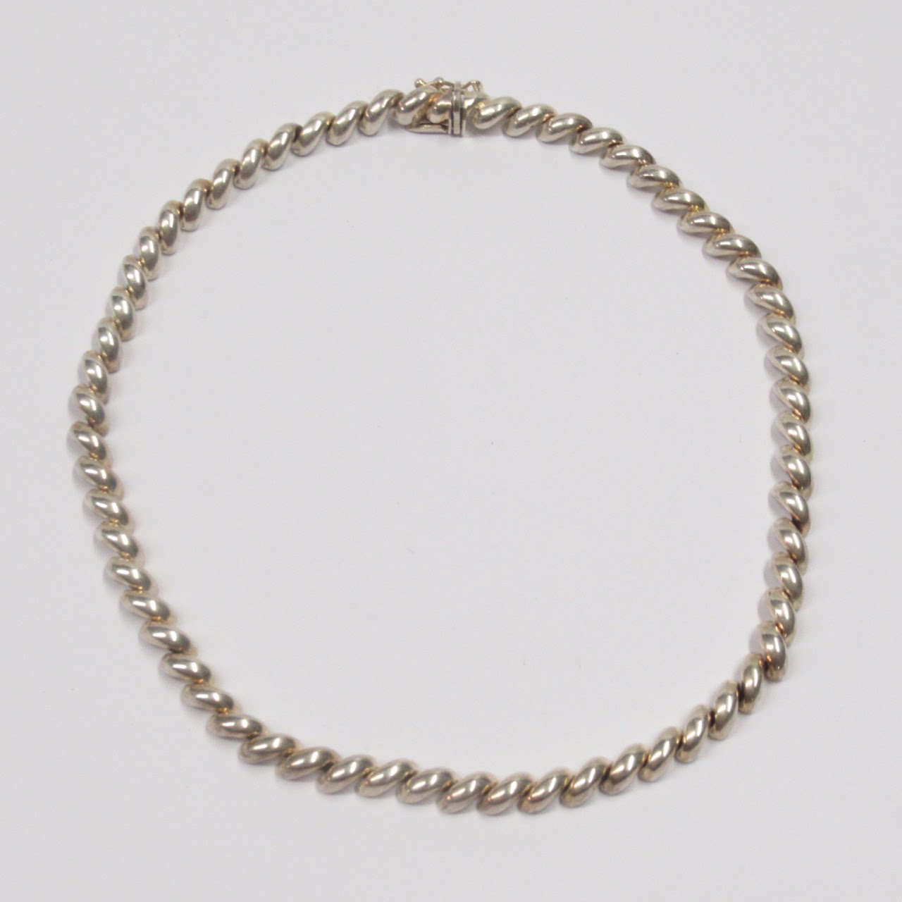 Sterling Silver Arch Chain Necklace