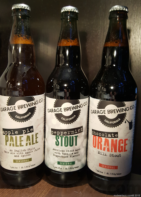 Mybeerbuzz .com Highlights Garage Brewing (Apple Pie Pale, Chocolate Orange Milk Stout & Peppermint Stout)