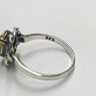 Sterling Silver and Citrine Ring