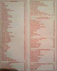 Preeti Hotel menu 1