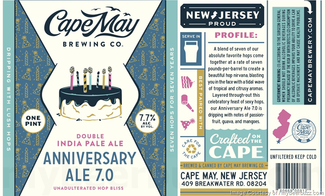Cape May  Anniversary Ale 7.0