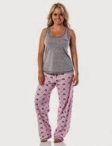 <br />Women's Scoop Tank and Lounge Pajama Pant Set