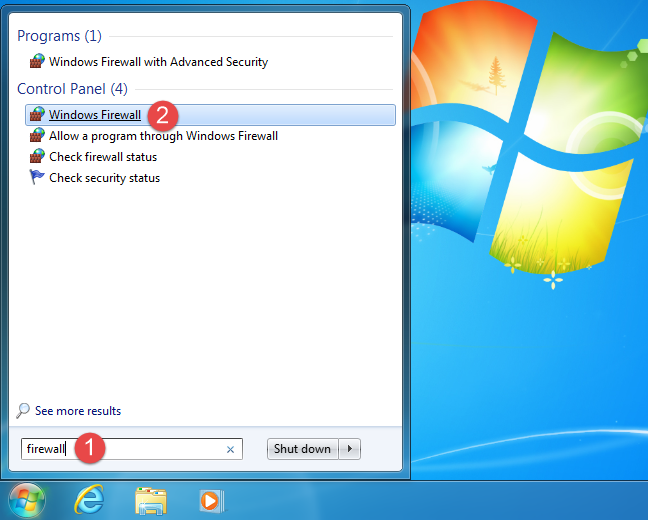 firewall de Windows