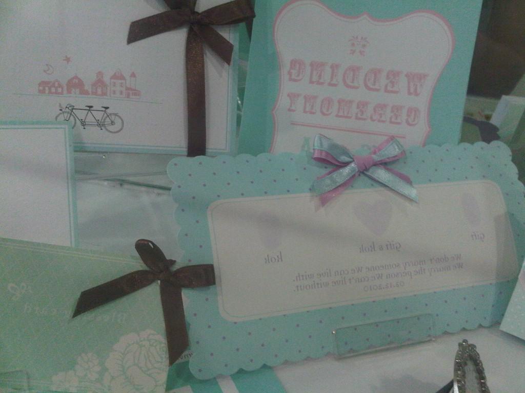 Wedding Cards Green Blue Style