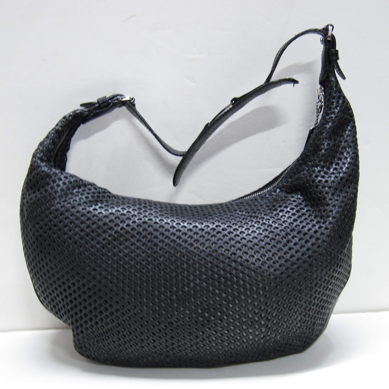 Christian Dior Perforated Leather Shoulder Bag