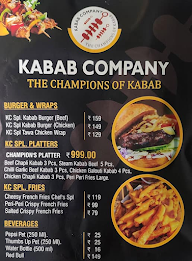 Kabab Company menu 2