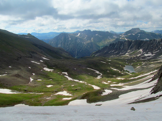 Boulder Gulch from the saddle