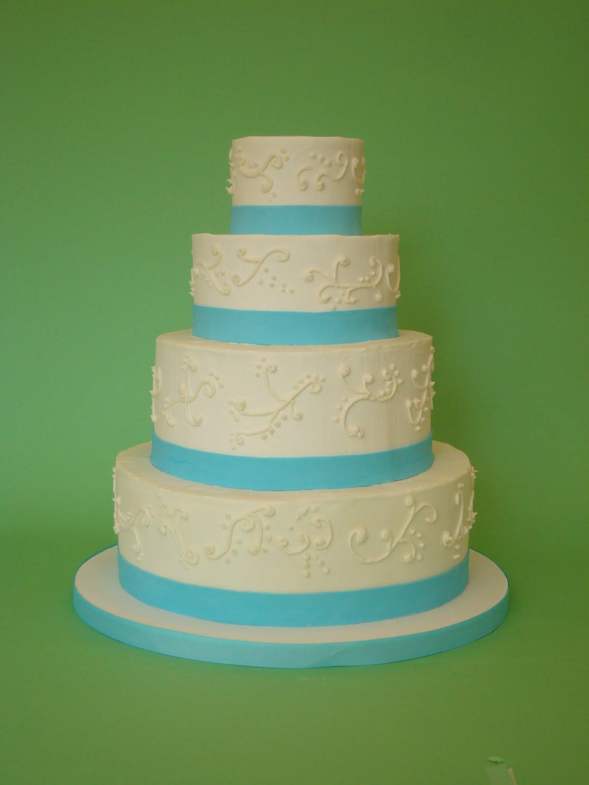 wedding cakes teal