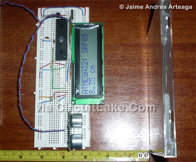 connect SRF05 ultrasonic sensor with AVR ATmega32