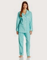 <br />Bottoms Out Women's Knitted Pajama Set with Contrast Piping