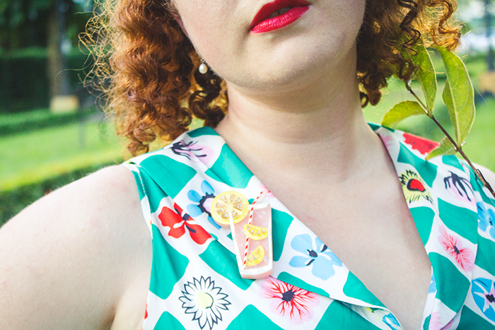 Erstwilder Pink Lemonade Brooch | Lavender & Twill