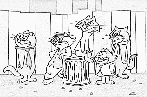 Top cat coloring pages