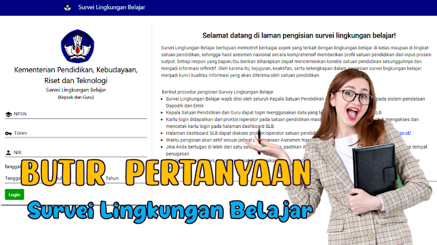 Login survei lingkungan belajar