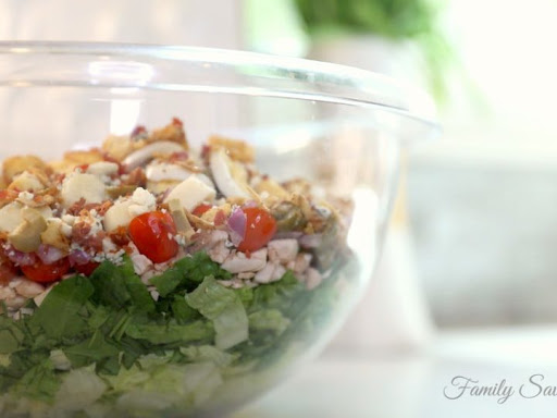 Chopped salad in a bowl