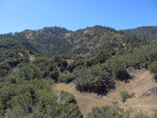 land getting a little steeper in the distance