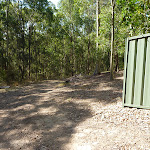 Metal fence next to a fire trail in Green Point Reserve (403579)