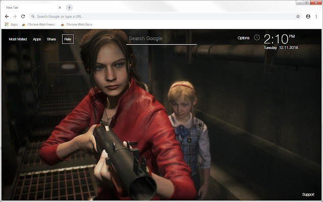 Resident Evil 2 Remake Hd Wallpapers New Tab Free Addons