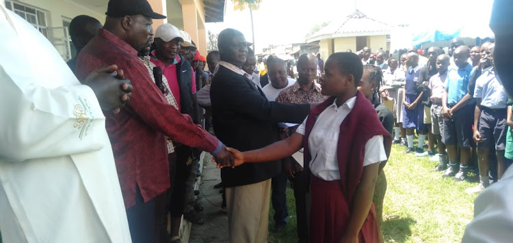 Muhoroni MP Onyango Koyoo during the disbursement of bursary at CDF office at Chemelil on Tuesday