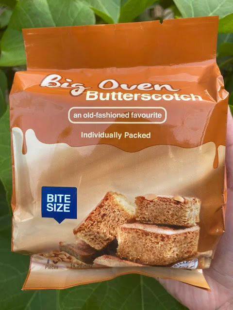 A bag of ChocoVron Big Oven butterscotch