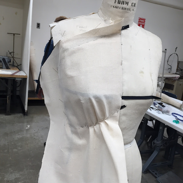 male pattern boldness: Draping Class -- What I Learned in Week 3