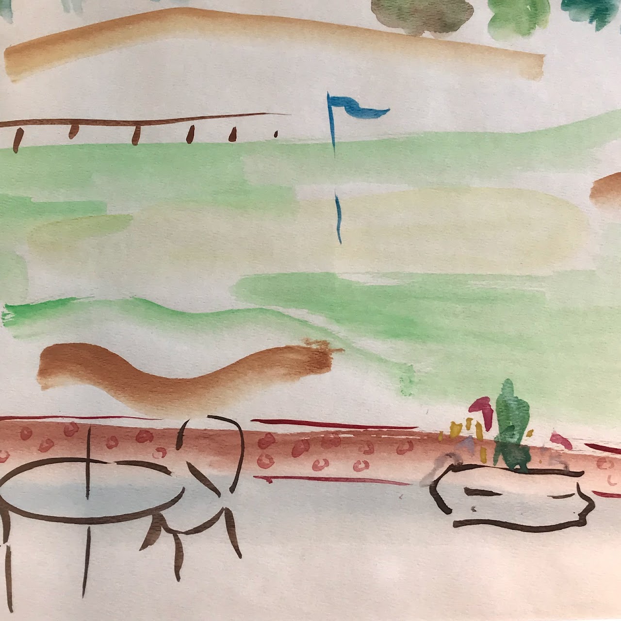 Joan Liebowitz Signed Watercolor