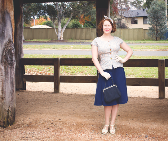 Full 1940's look for autumn | Lavender & Twill