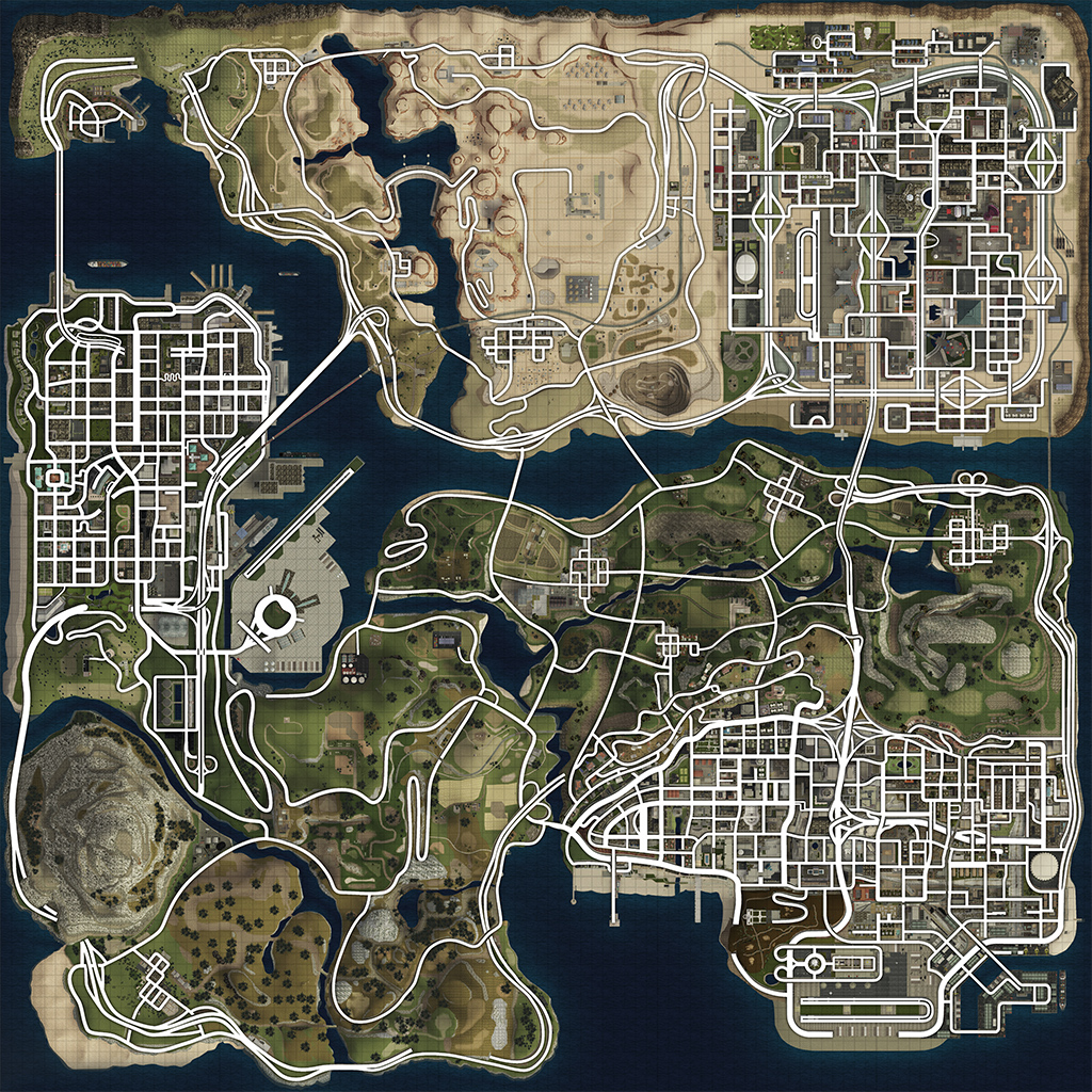 CURIOSIDADE] Mapa BETA do GTA SA - MixMods