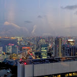 night view of Tokyo Bay in Shinagawa, Japan 