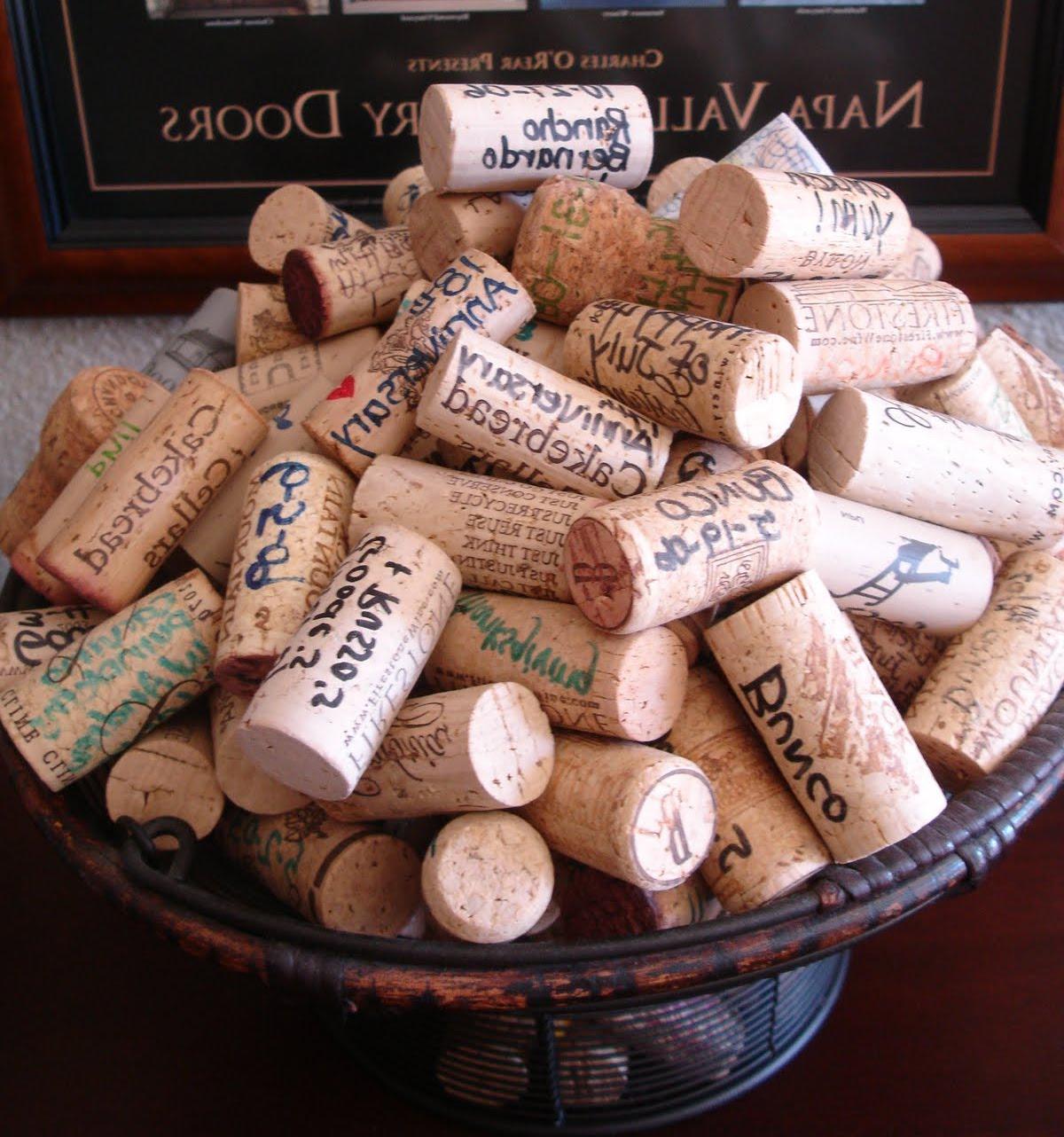 wine cork wedding ideas