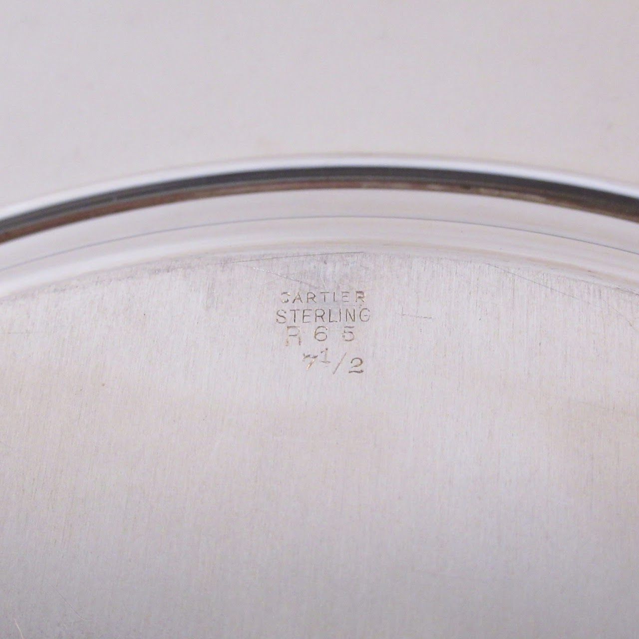 Cartier Sterling Silver Round Tray