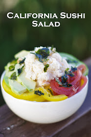 California Sushi Salad - withinthekitchen.blogspot.com