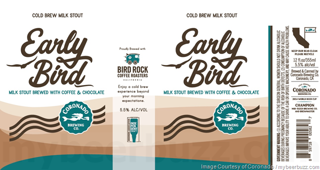 Coronado Early Bird Cold Brew Milk Stout Returns For 2018