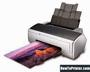 Reset Epson R2400 printer with Resetter program